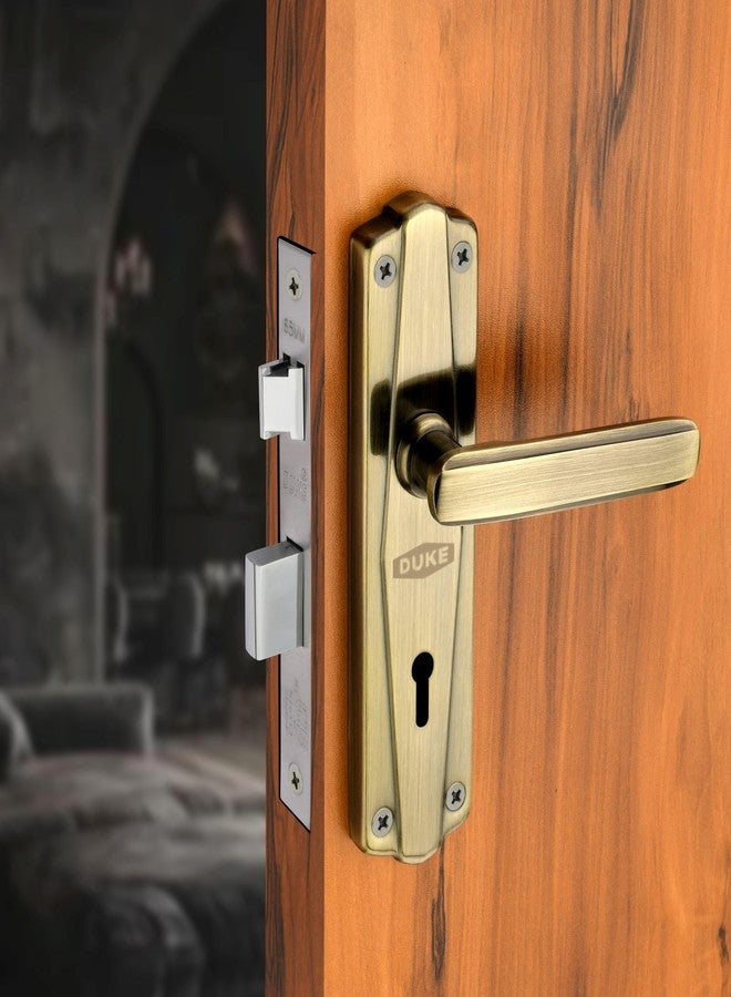 Duke Mortice Door Handle Set with Lock Body | 3 Keys| Double Turn Lock| MH-609 BA KY| 25-40mm, Weather-Proof, Multiple Finishes, Easy Installation - Image 1